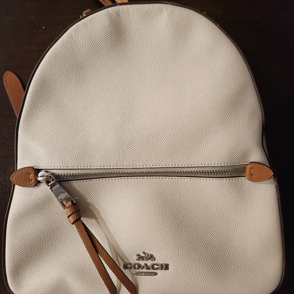 Coach Jordyn Backpack In Colorblock Chalk/Powder Pink Multi Good (P01296) - Picture 1 of 6
